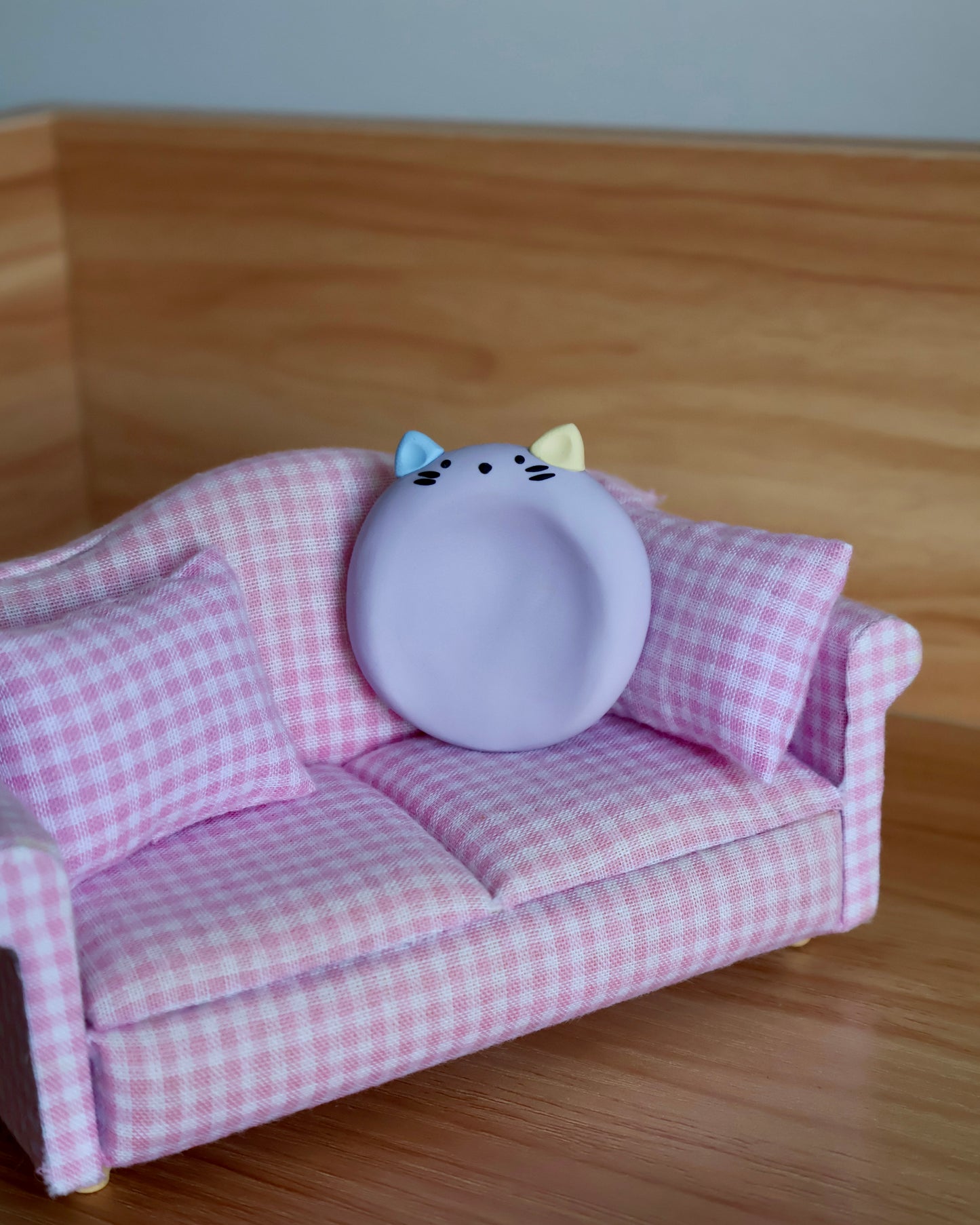 Pastel Kitty Worry Stone
