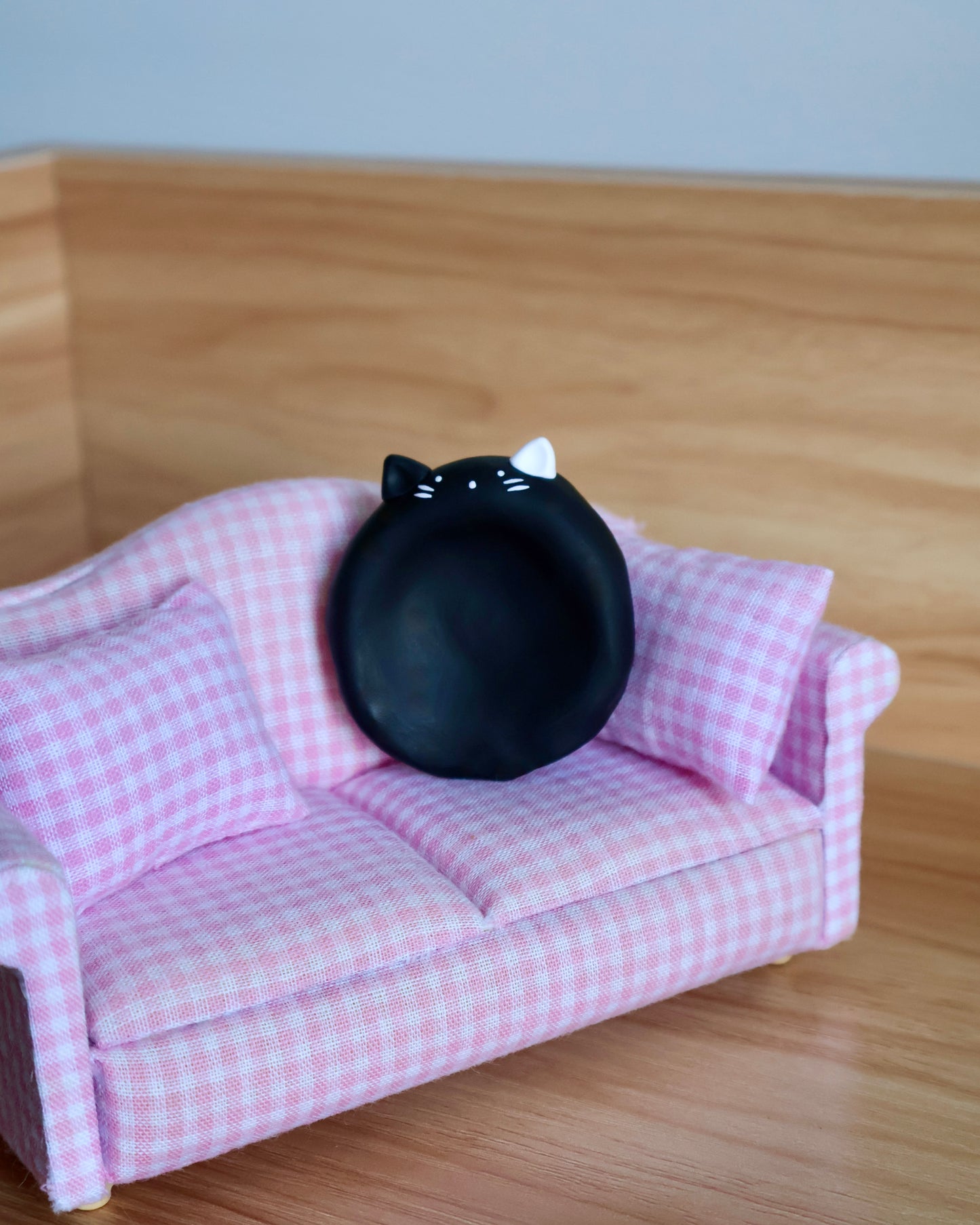 Black Kitty Worry Stone