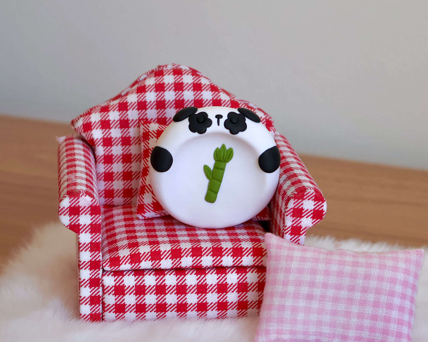 Bamboo Panda Worry Stone