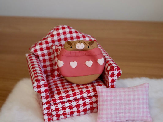 Lovey Highland Cow Worry Stone