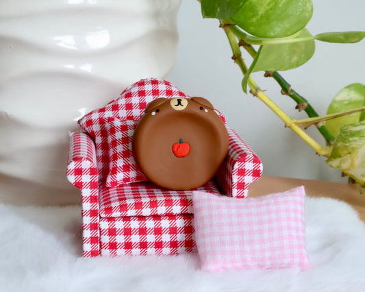 Apple Bear Worry Stone
