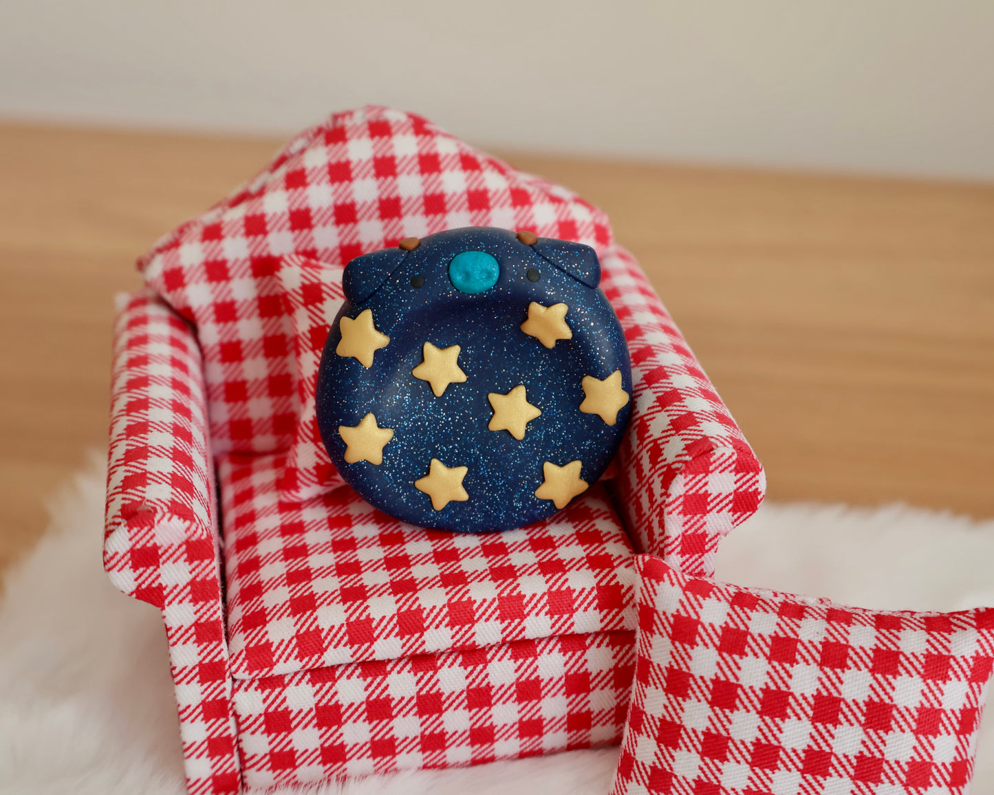 Starry Nights Cow Worry Stone