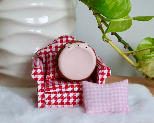 Pink Hedgehog Worry Stone