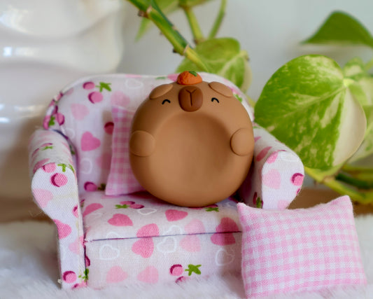 Big Tangerine Capybara Worry Stone