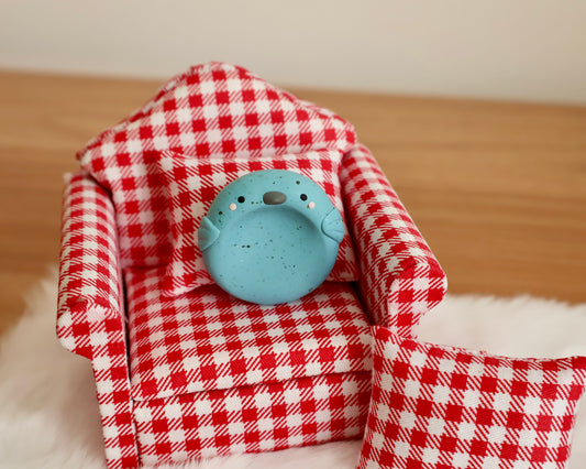 Mini Blue Birdy Worry Stone