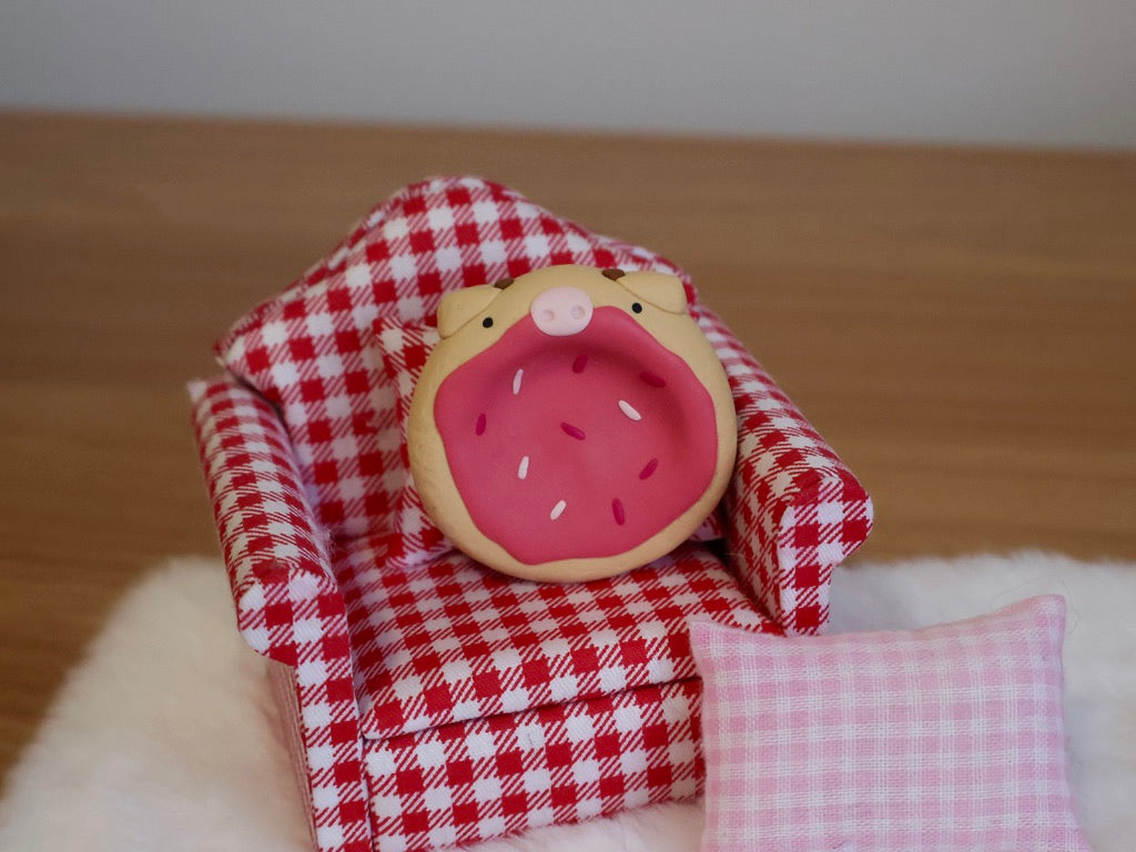 Sugar Cookie Cow Worry Stone