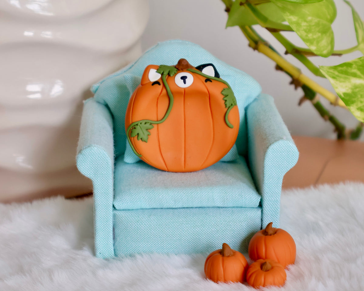Pumpkin Foxy Worry Stone