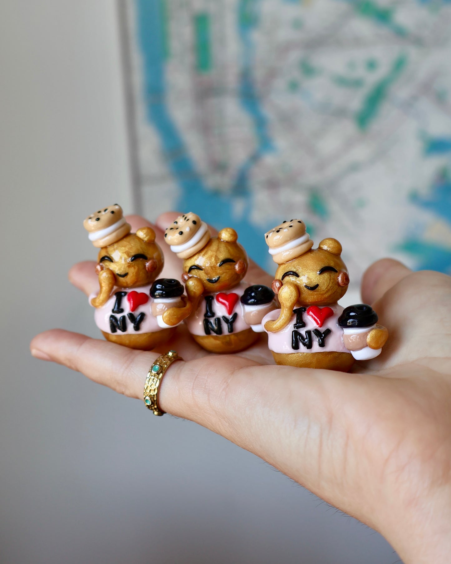 Breakfast "I <3 NYC" Florence Figurine/Keychain
