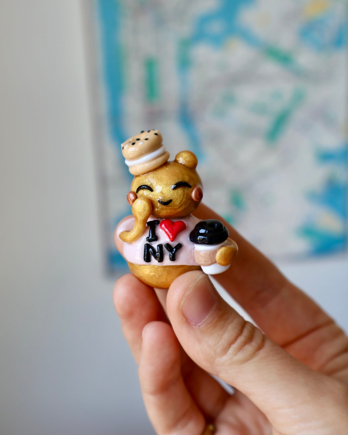 Breakfast "I <3 NYC" Florence Figurine/Keychain