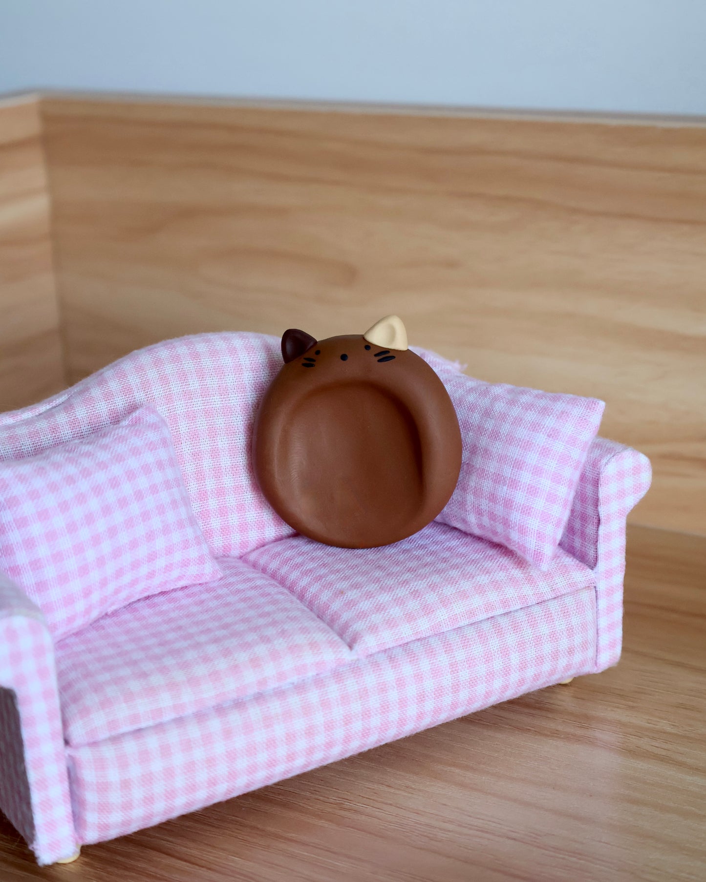 Mocha Latte Kitty Worry Stone