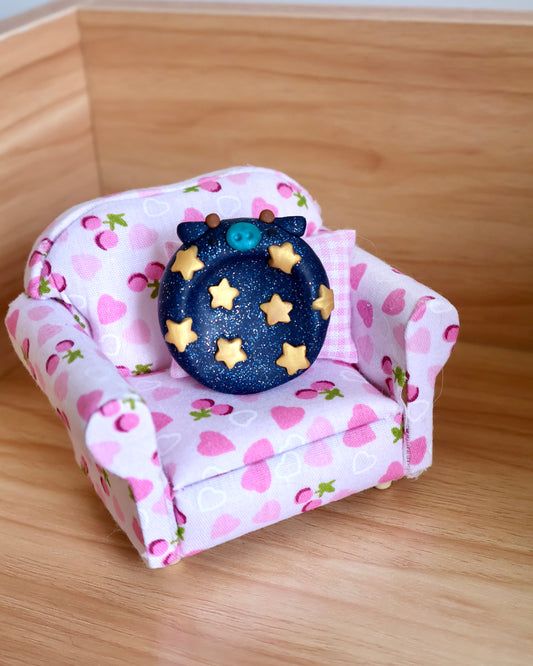 Starry Nights Cow Worry Stone