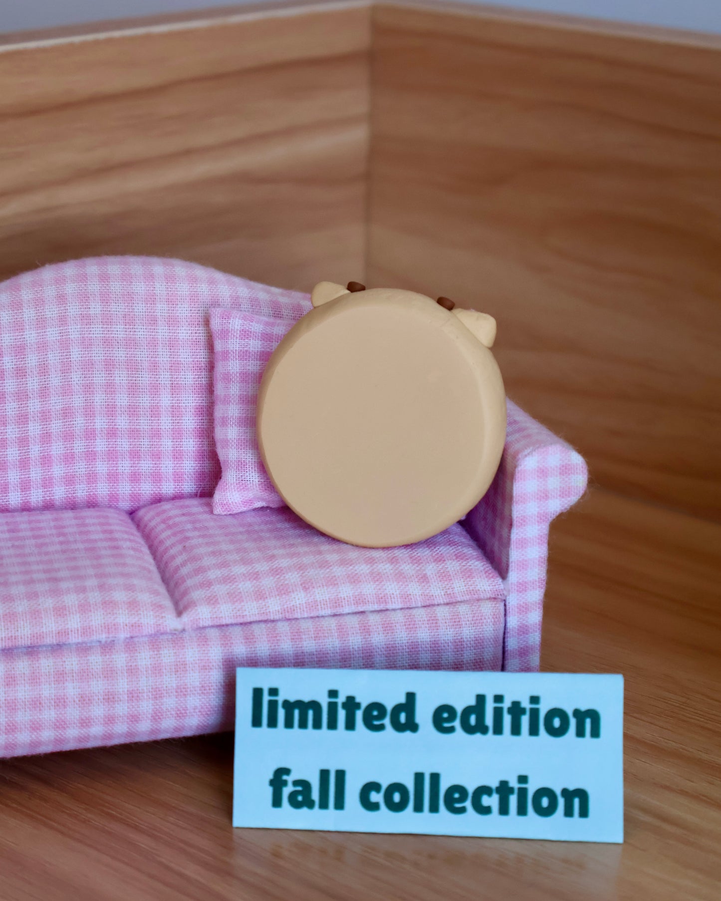 Sugar Cookie Autumn Cow Worry Stone