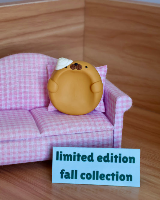 Pumpkin Pie Seal Worry Stone