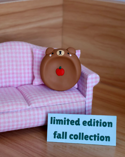 Apple Bear Worry Stone