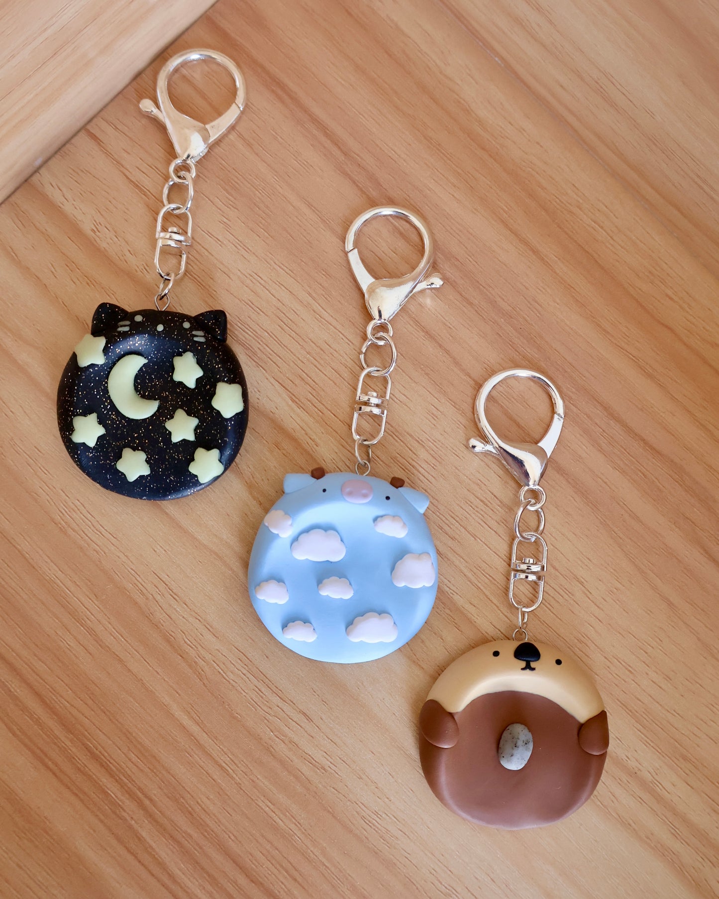 Sugar Cookie Autumn Cow Worry Stone
