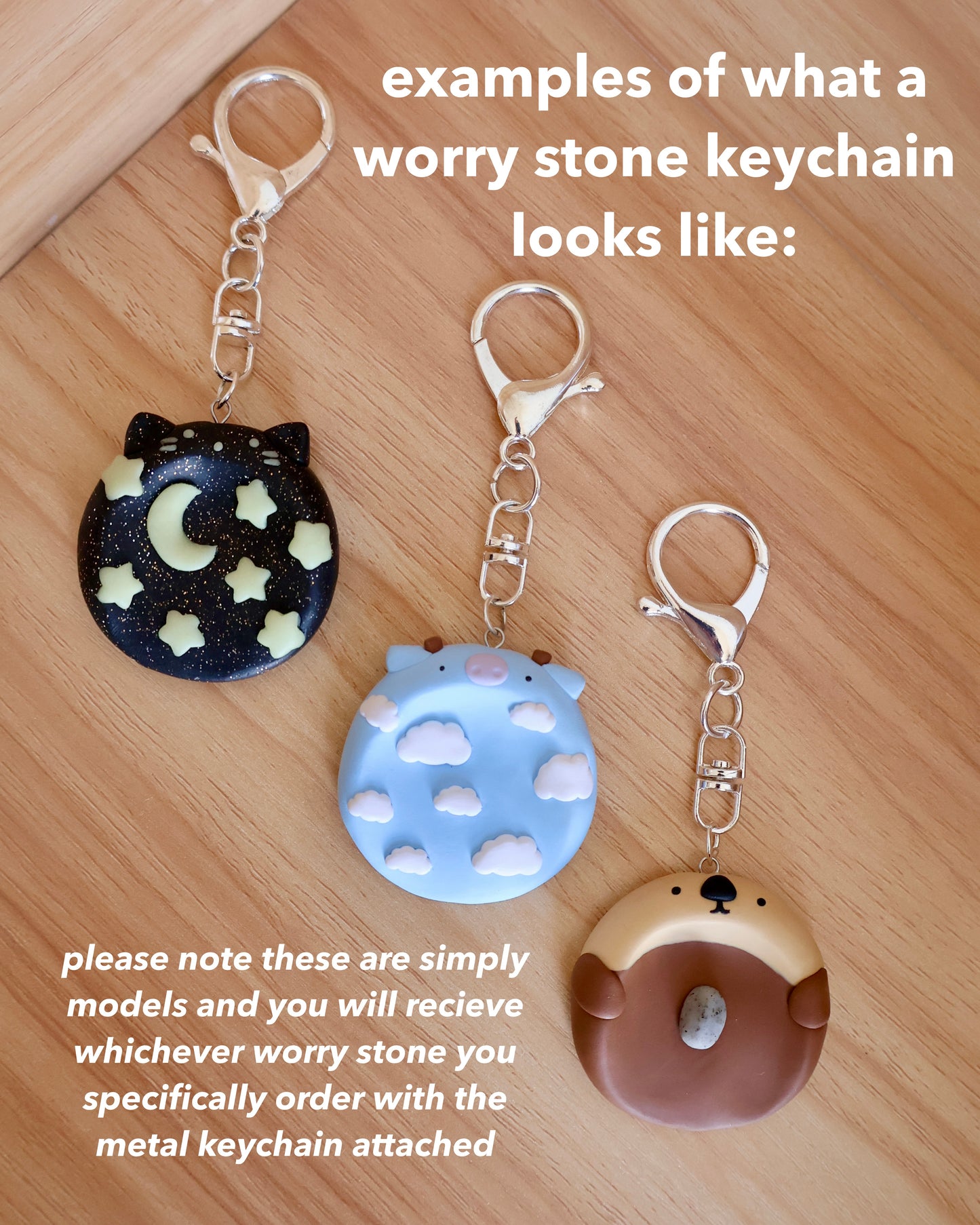 Spooky Night Cat Worry Stone