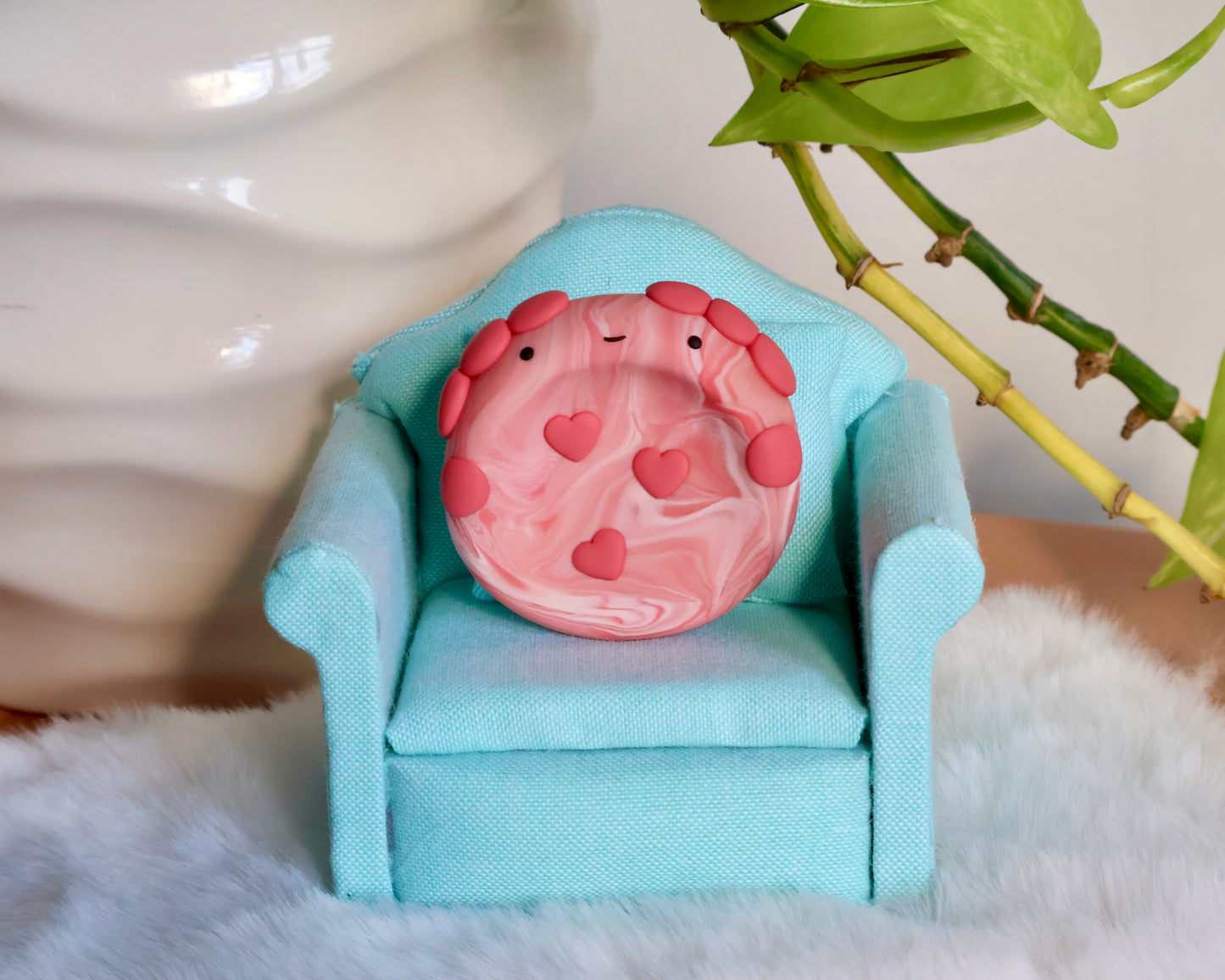 Lovey Axolotl Worry Stone