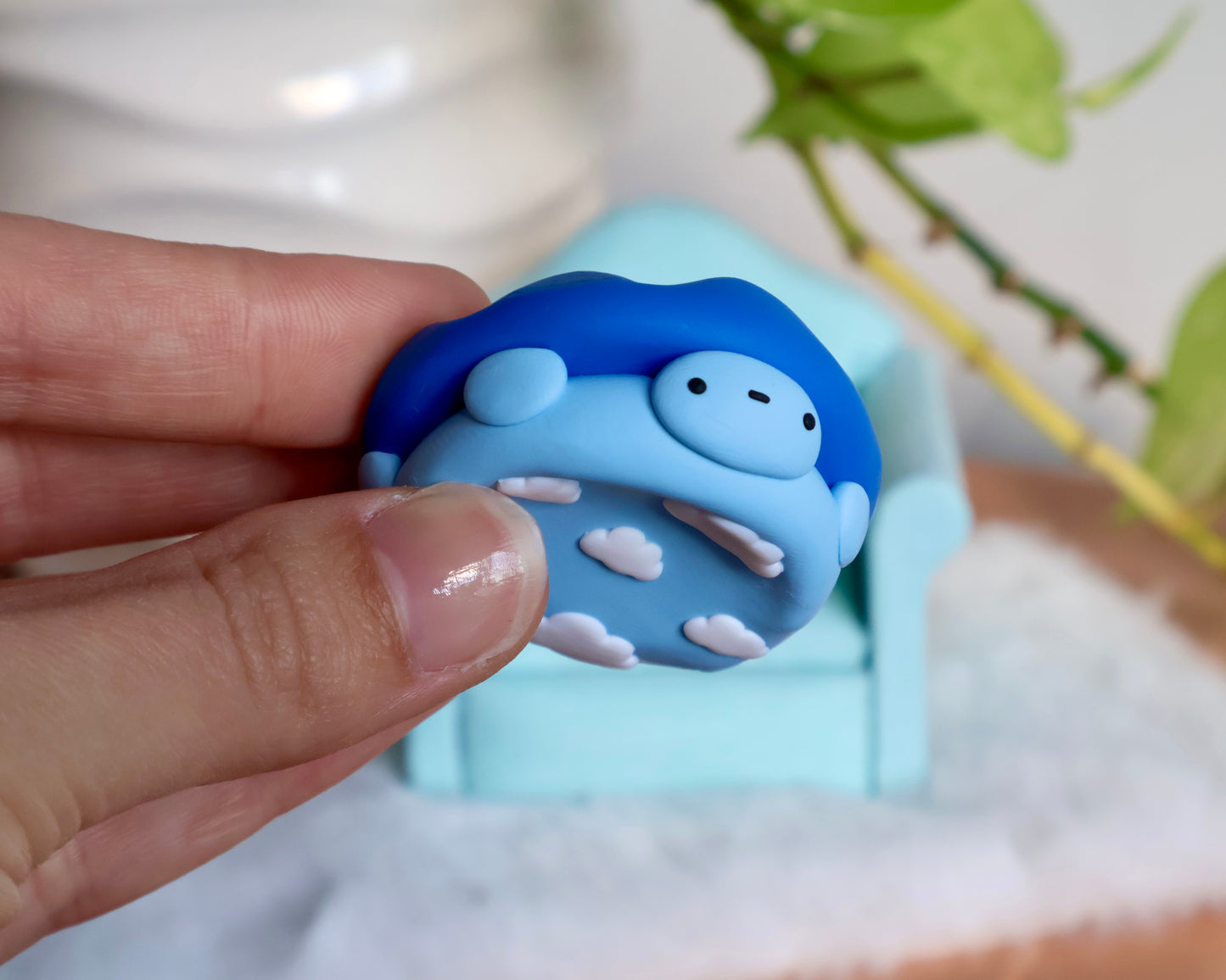 Cloud Turtle Worry Stone