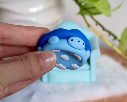 Cloud Turtle Worry Stone